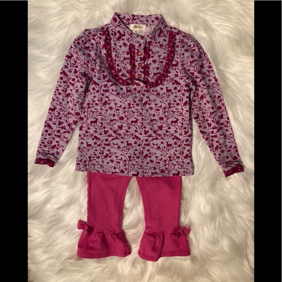 Matilda Jane top - Crown & ivy pants - 2 Pc set Size 2 - Picture 1 of 9